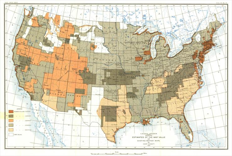 Mapy National Geographic. 539 map. Wysoka jakość - USA - The United States 1892.jpg