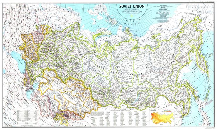 Mapy National Geographic. 539 map. Wysoka jakość - Russia - Soviet Union 1 1990.jpg