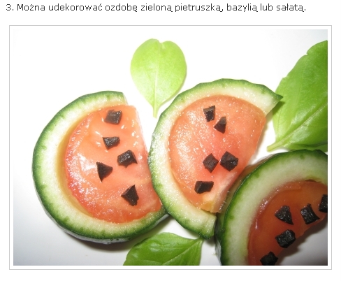 Ozdabianie potraw - arbuz z ogórka i pomidora3.jpg